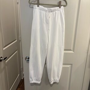 Aritzia TNA White Sweatpant